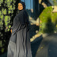 Nour Oversized Abaya - Muted Navy Blue Performance