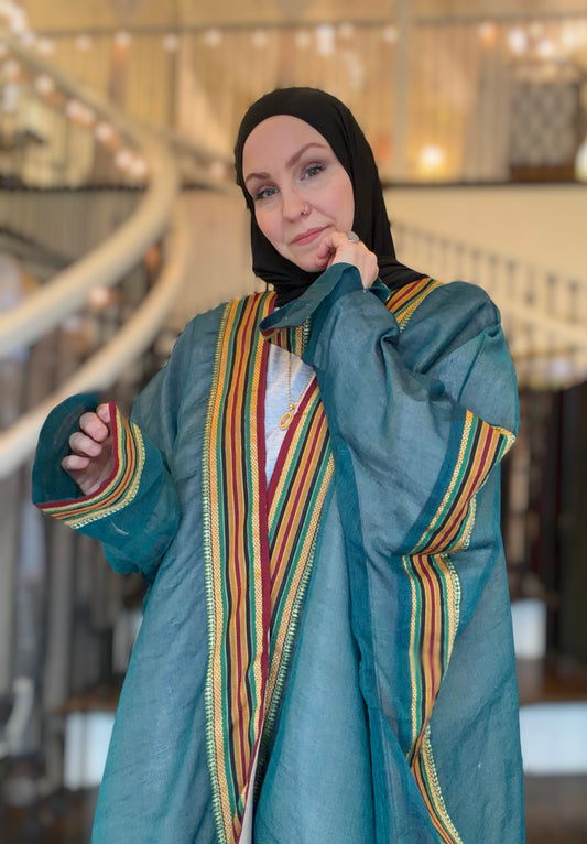 One-of-One | The Power Silhouette Abaya - Emerald Sultana