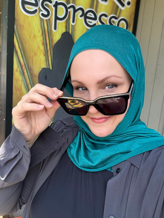 Performance Jersey Hijab: Emerald City