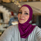 Jersey Hijab: Magenta Berry