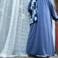 Nour Oversized Abaya - Muted Navy Blue Performance