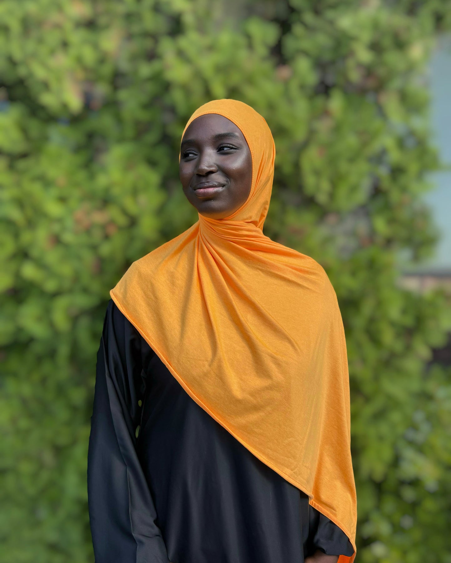 Performance Jersey Hijab: Tangerine