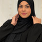 Hybrid Modal Jersey Hijab: Eclipse Black