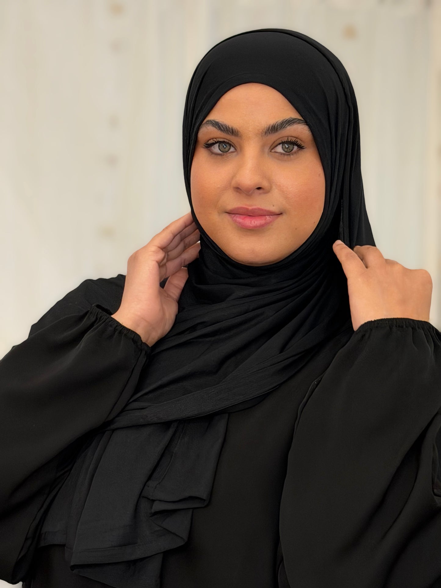 Hybrid Modal Jersey Hijab: Eclipse Black