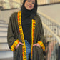 Guadalupe Sweater Knit Abaya – Mexican Gold Metallic