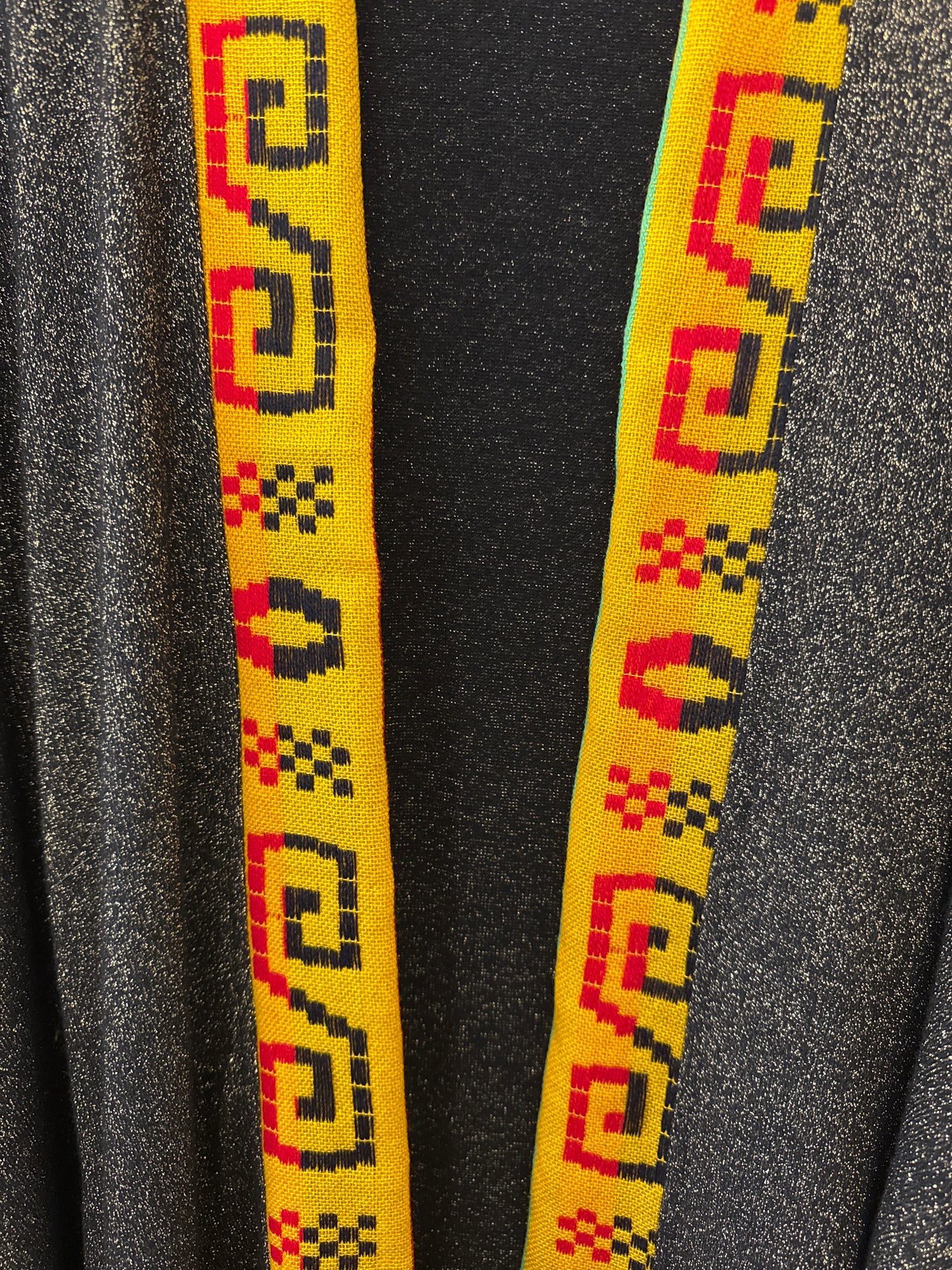 Guadalupe Sweater Knit Abaya – Mexican Gold Metallic