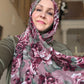 Chiffon Hijab: Rosewood Bloom