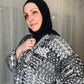 Nour Oversized Abaya - Alabaster Burnout