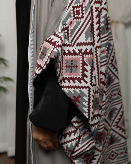 MC Woven Bisht: Medina Mauve