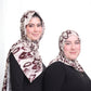 Printed Jersey Hijab: Sweet Cream Coffee Swirl