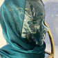 Iridescent Chiffon Hijab: Emerald