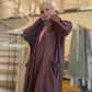Pocket Anorak Abaya - Eggplant Athleisure