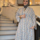Nour Oversized Abaya - Heritage Coast Plaid