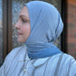 Jersey Hijab: Soft Pewter Blue