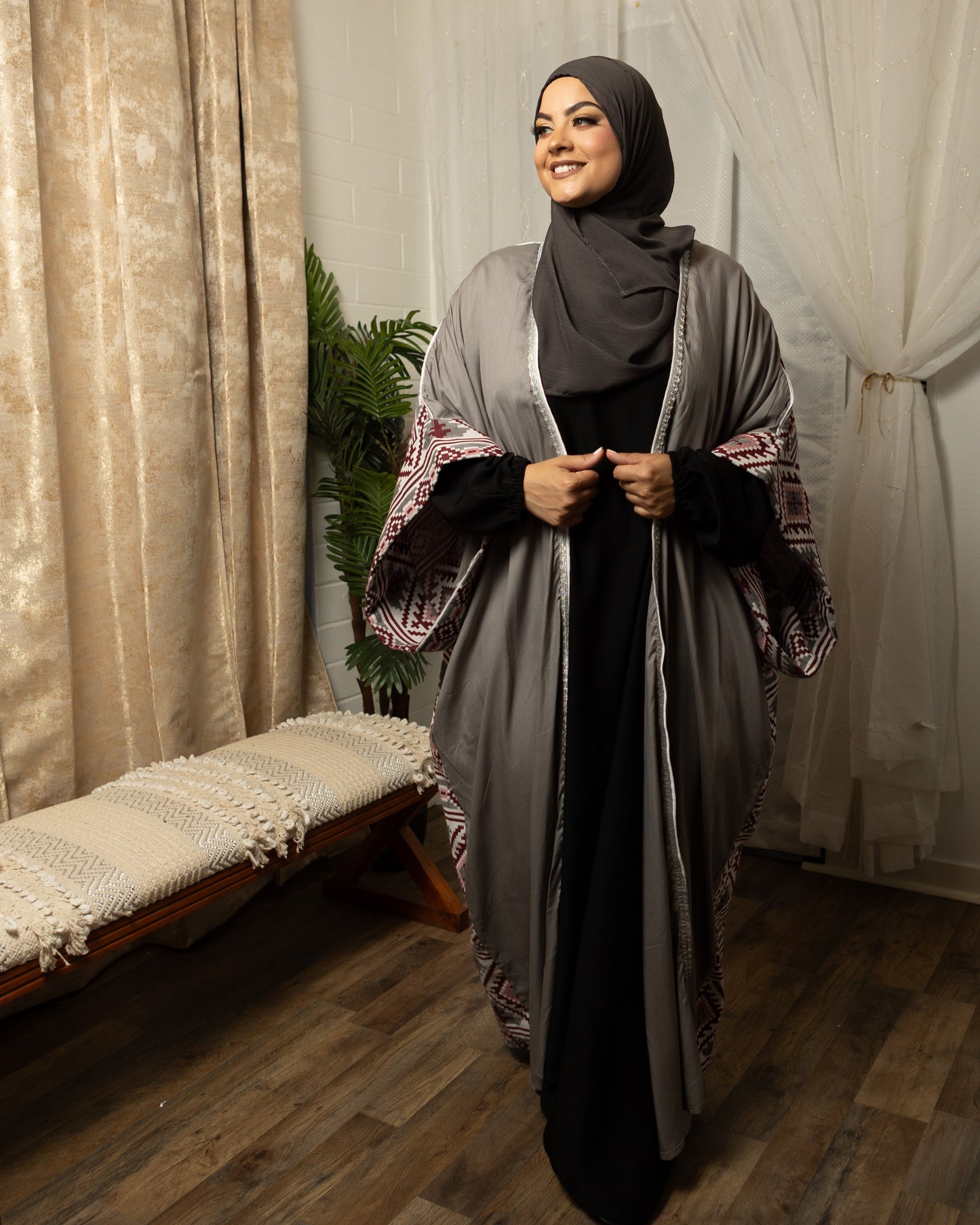 MC Woven Bisht: Medina Mauve