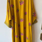 Pocket Anorak Abaya - Golden Hibiscus Bloom