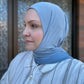 Jersey Hijab: Soft Pewter Blue