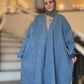 One-of-One | The Power Silhouette Abaya - Denim Patchwork (Upcycled |Tommy Hilfiger Reclaimed)