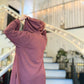 Laila Oversized Hooded Cardigan - Copper Rose