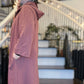 Laila Oversized Hooded Cardigan - Copper Rose