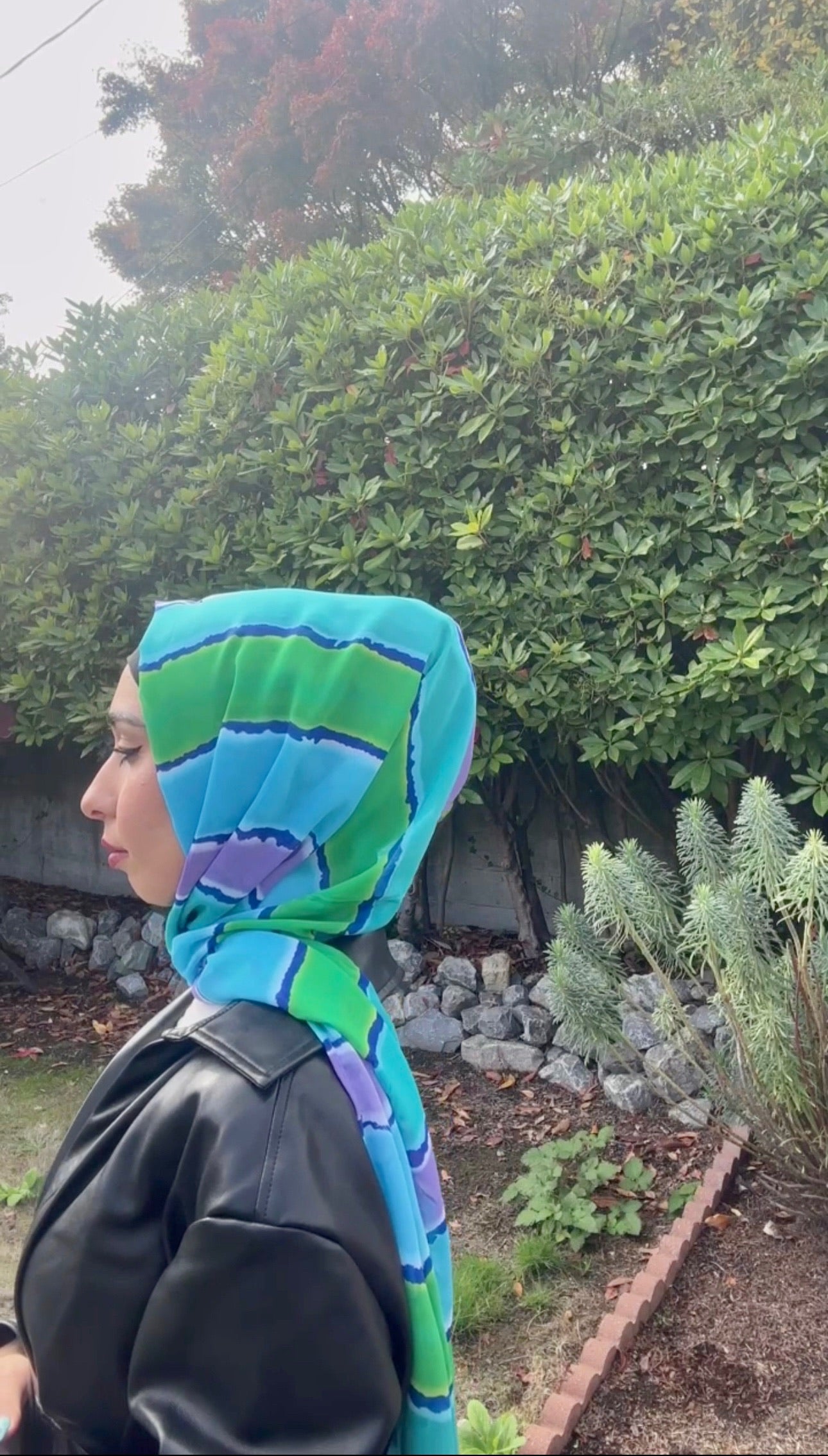 Chiffon Hijab: Summer Waterfall