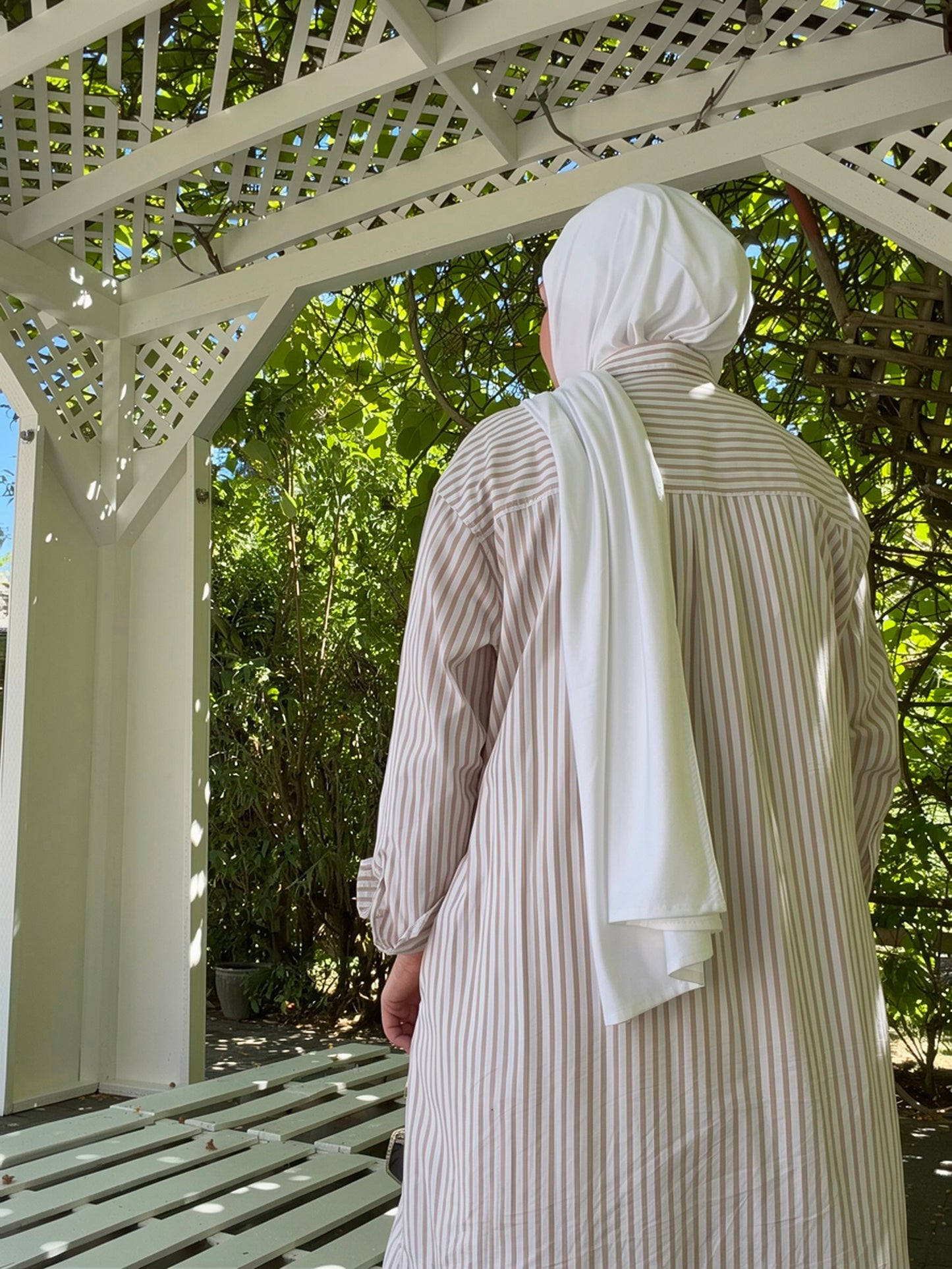 Hybrid Modal Jersey Hijab: Bright White