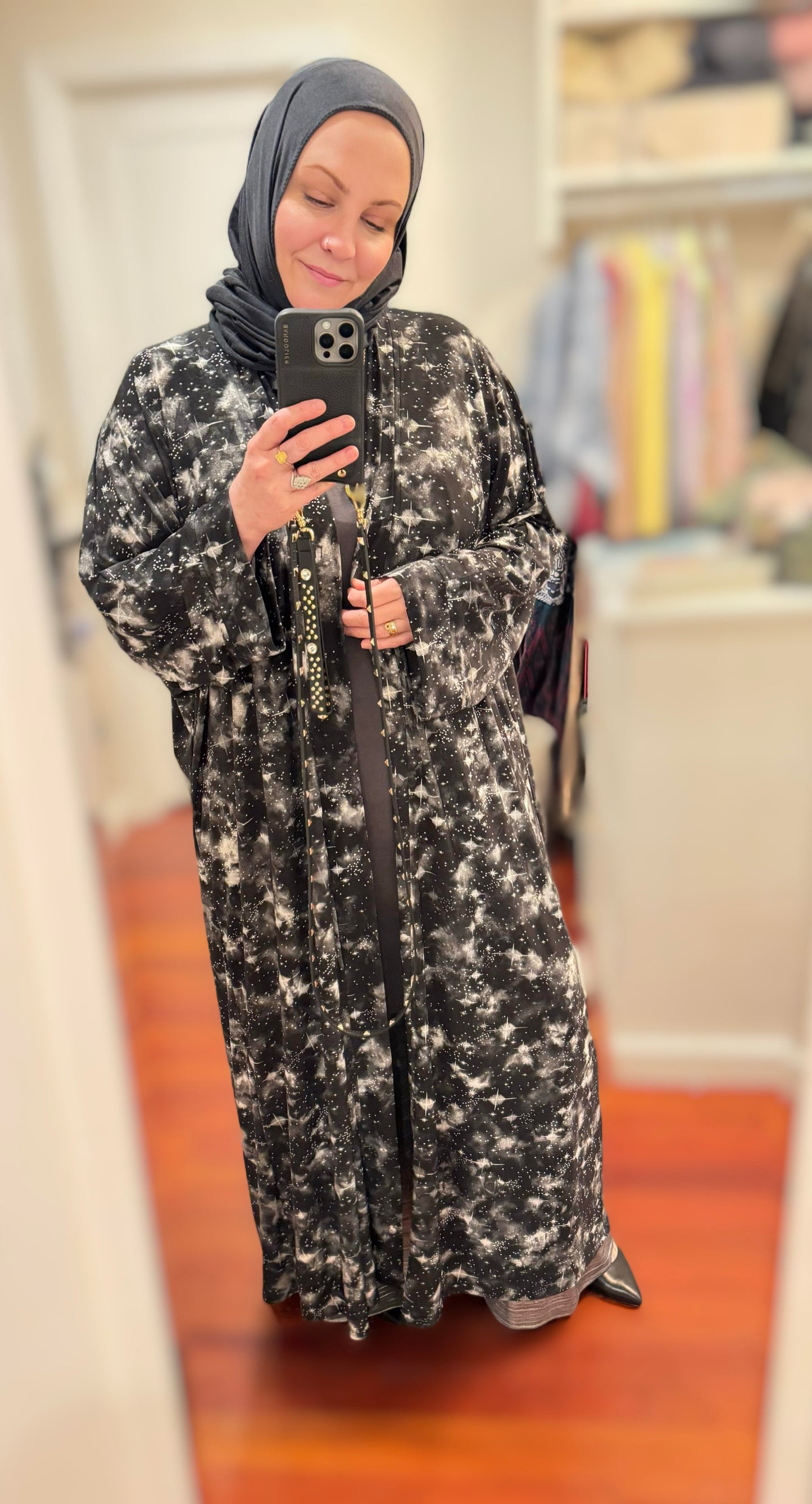 Nour Oversized Abaya - Galaxy