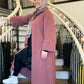 Laila Oversized Hooded Cardigan - Copper Rose