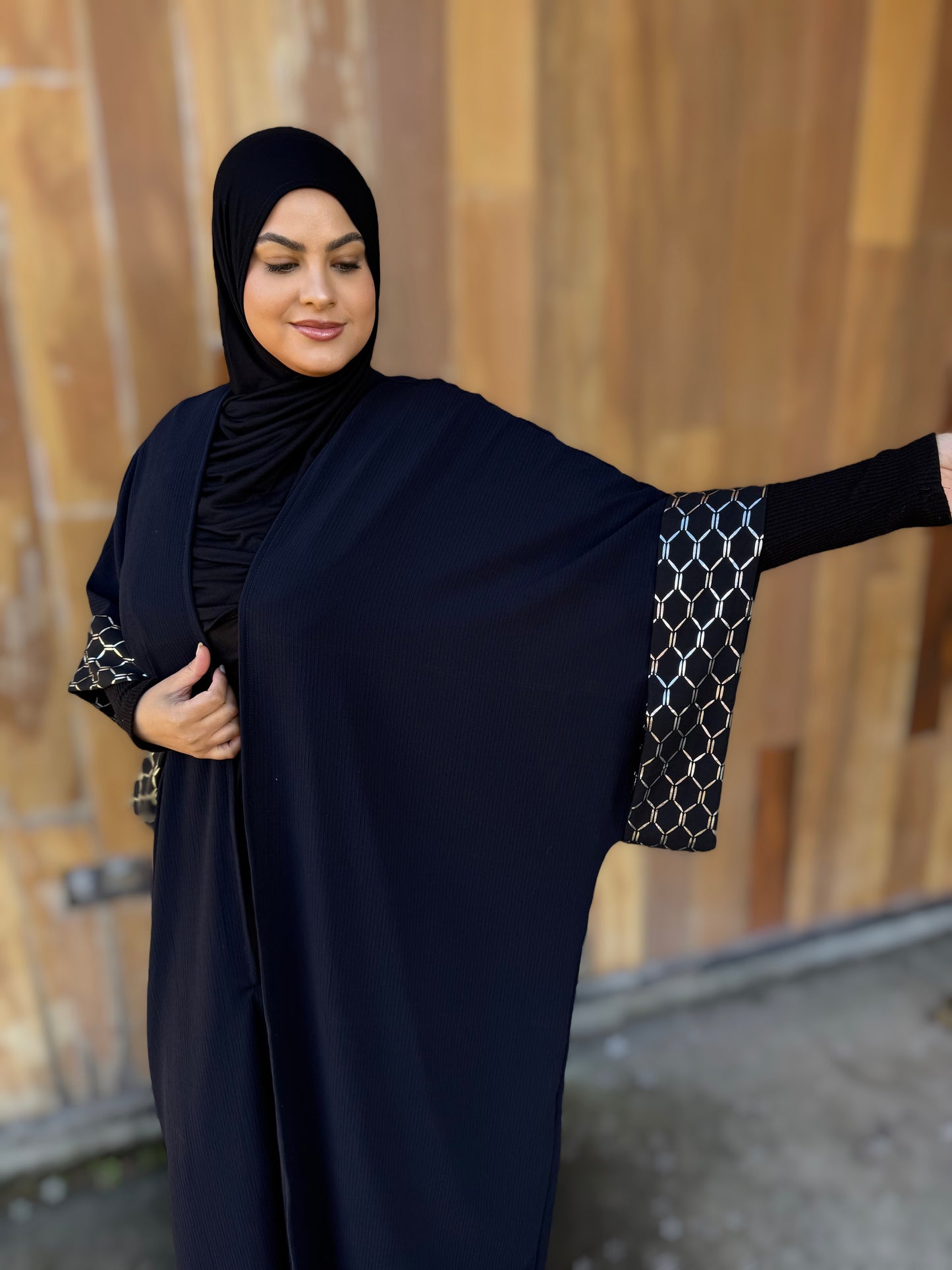 MC Italian Bisht: Silk & Silver