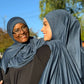 Performance Jersey Hijab: Dark Wash Denim