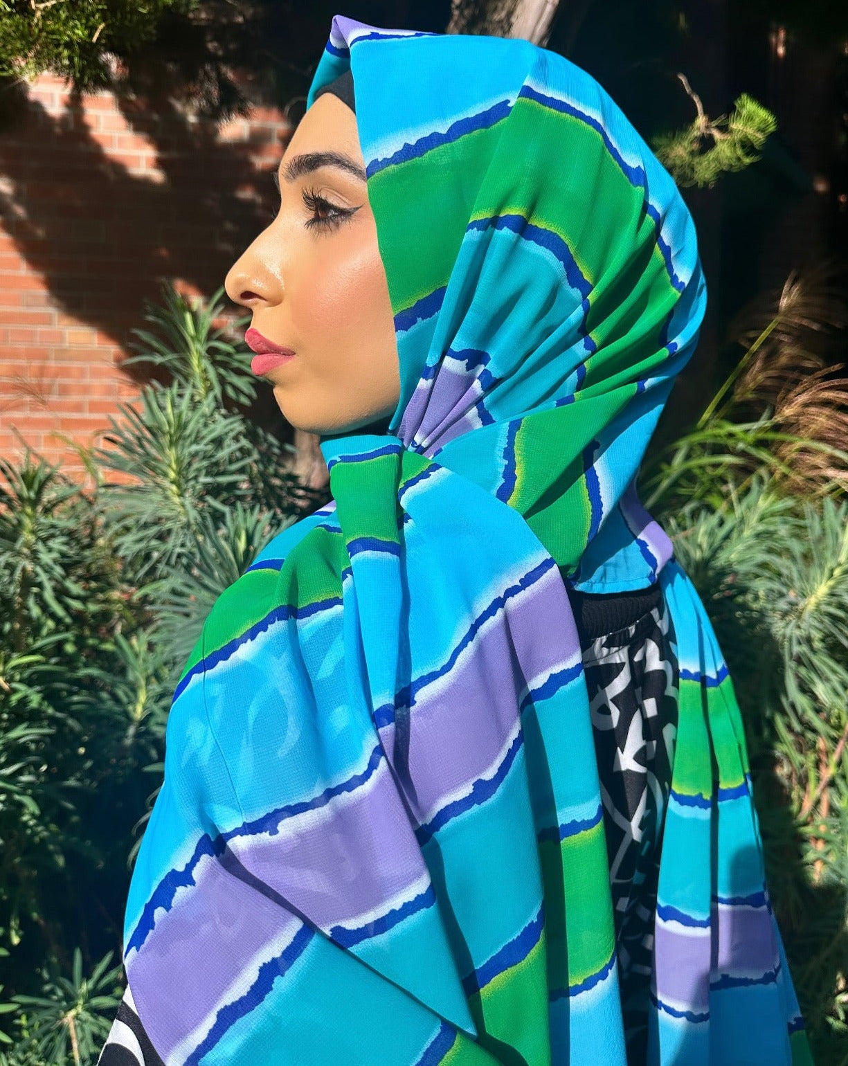 Chiffon Hijab: Summer Waterfall