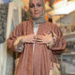 Upcycled Pocket Anorak Abaya — Henna Garden