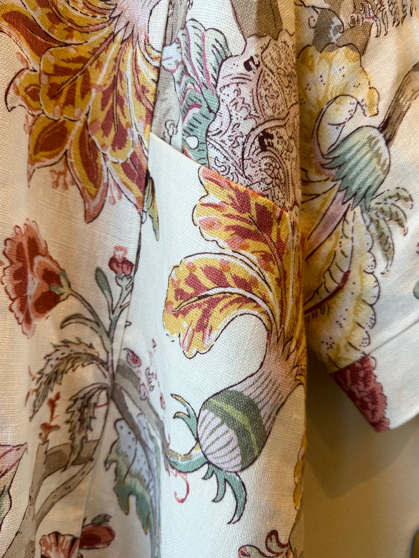 Pocket Anorak Abaya - Autumn Botanica Tapestry