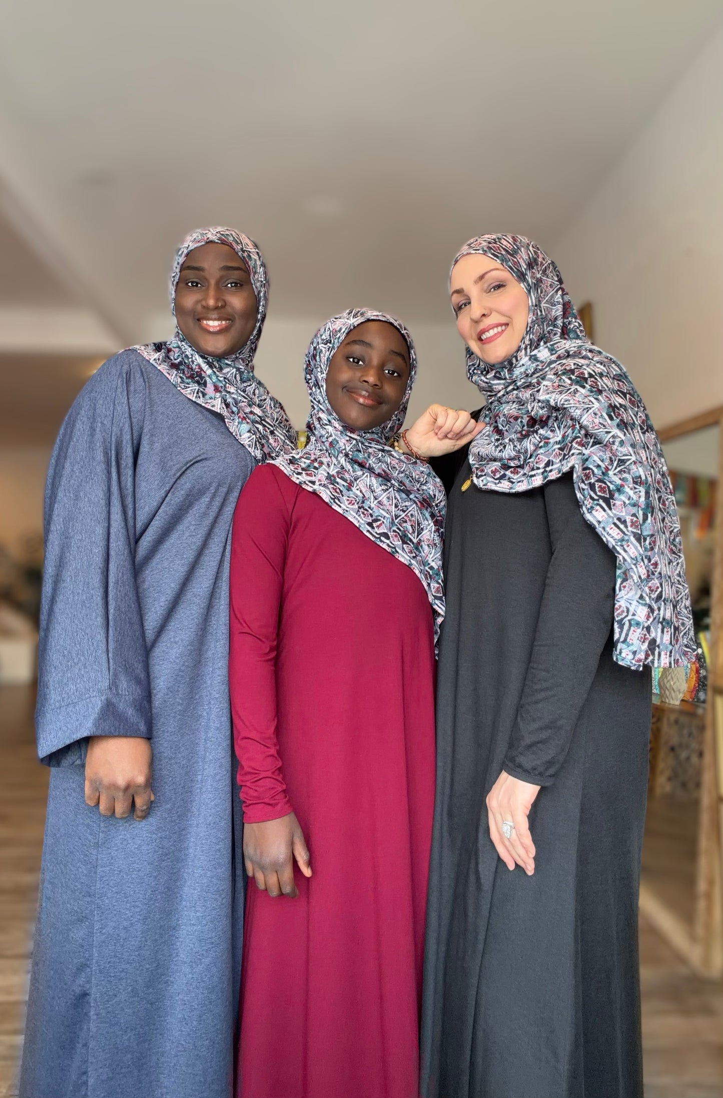 Printed Burnout Jersey Hijab: Soraya