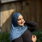 Performance Jersey Hijab: Dark Wash Denim