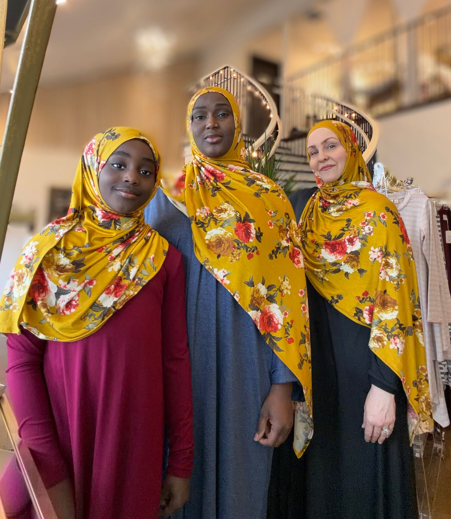 Printed Jersey Hijab: Aurelia