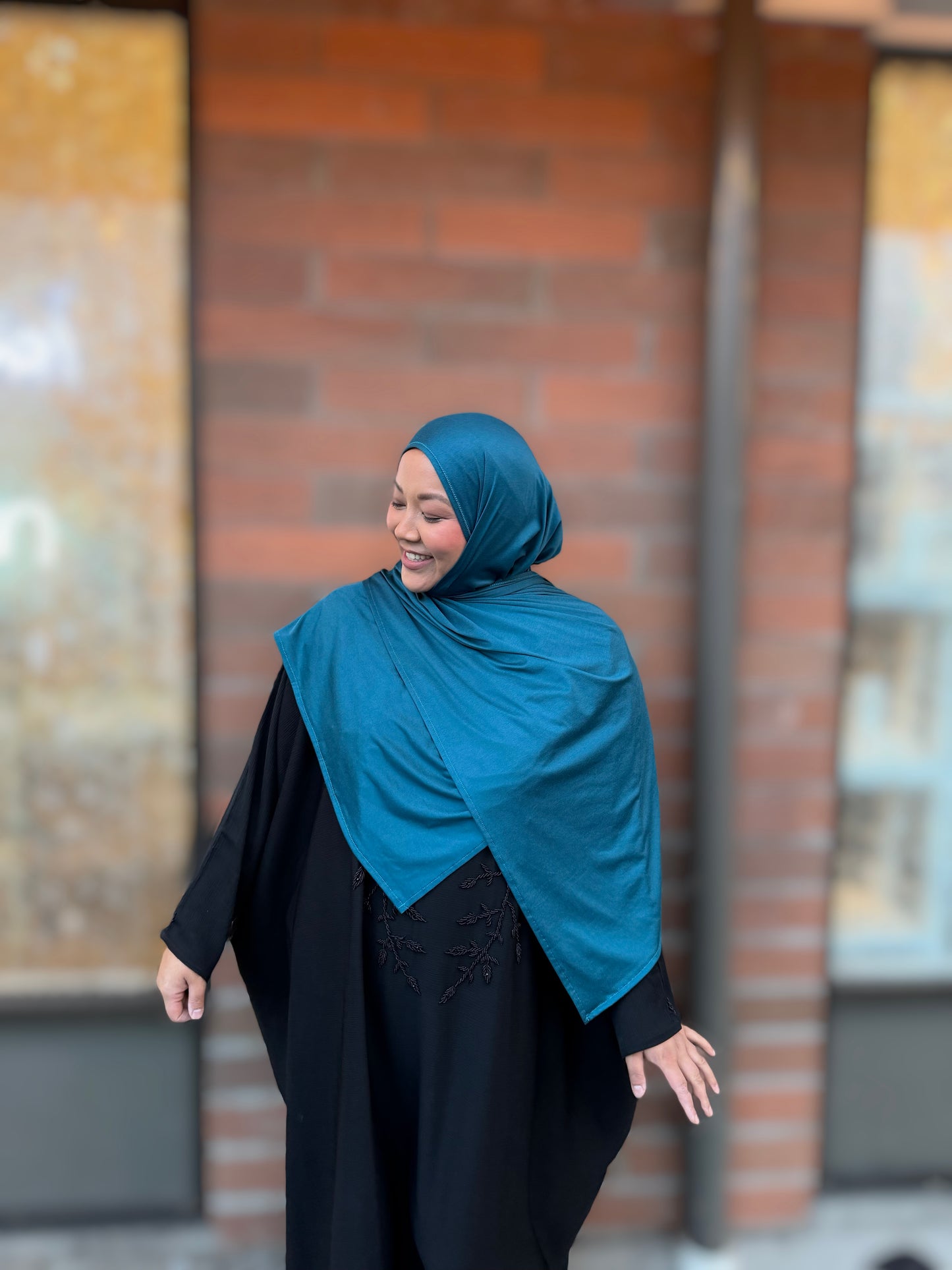 Performance Jersey Hijab: Majestic Blue