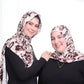 Printed Jersey Hijab: Sweet Cream Coffee Swirl