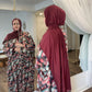 Nour Oversized Satin Abaya - Desert Pulse