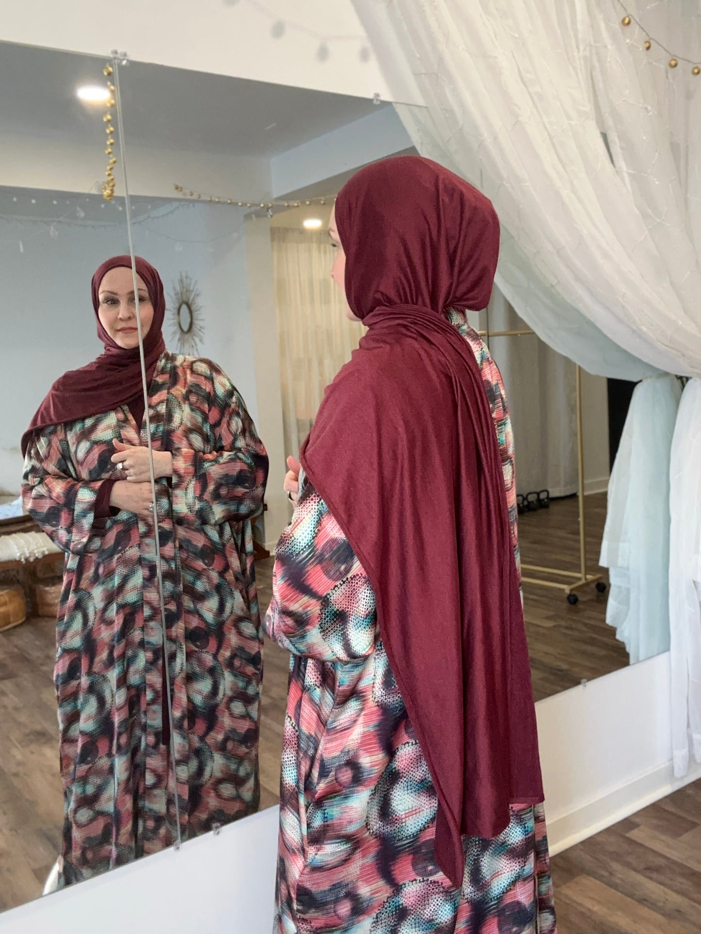 Nour Oversized Satin Abaya - Desert Pulse
