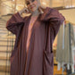 Pocket Anorak Abaya - Eggplant Athleisure