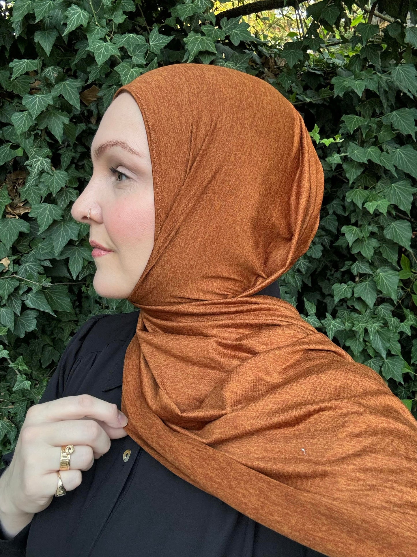 Performance Jersey Hijab: Cinnamon Spice