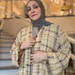 Nour Oversized Abaya - Westminster Plaid