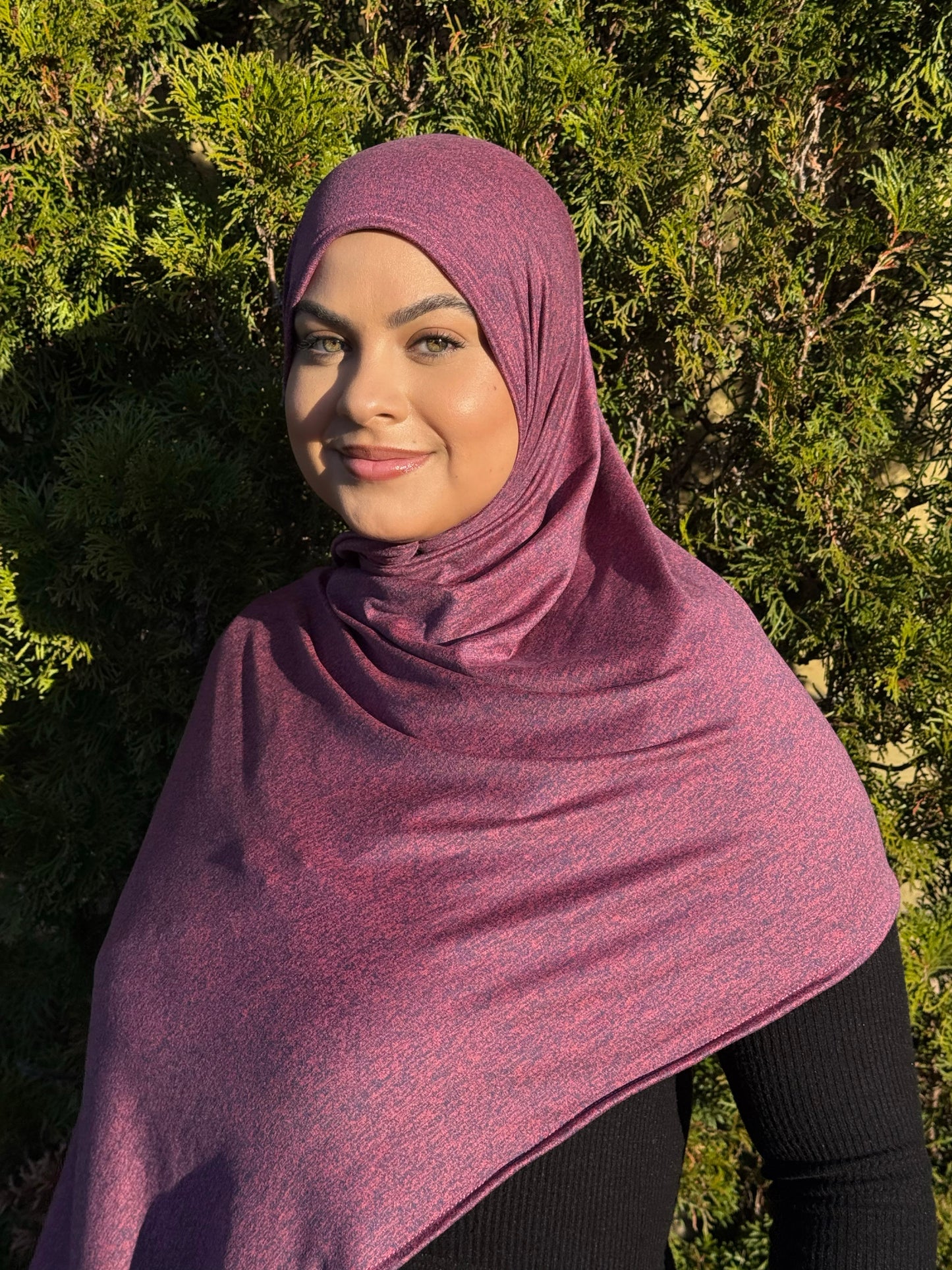 Performance Jersey Hijab: Berry