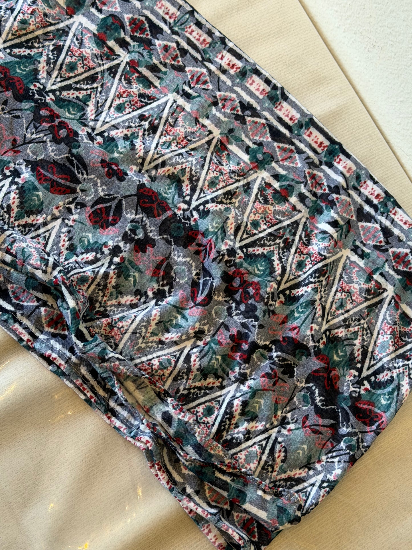 Printed Burnout Jersey Hijab: Soraya