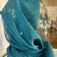 Iridescent Chiffon Hijab: Emerald