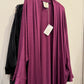 Nour Oversized Abaya - Purple Performance Jersey
