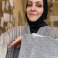 Nour Oversized Abaya - Plush Plisse Velour