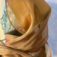 Iridescent Chiffon Hijab: Golden