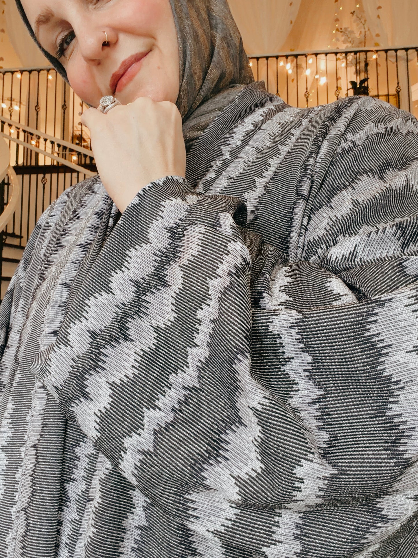 Nour Oversized Abaya - Celestial Tide